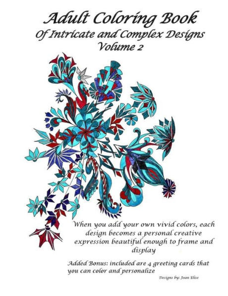 Adult Coloring Book: Intricate And Complex Designs (Volume 2)