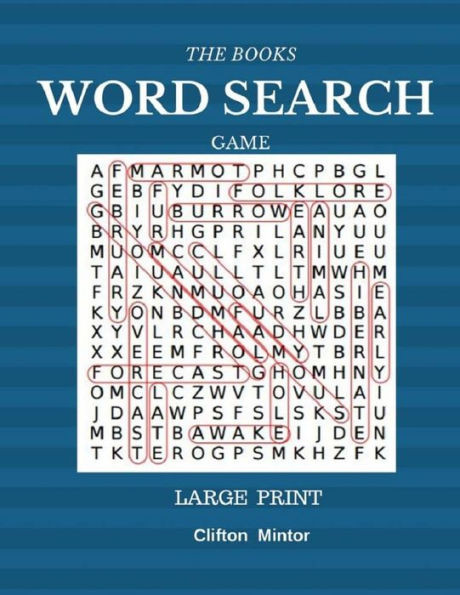 The Books Word Search Game Large Print: Word Search 50 Puzzles Large Print