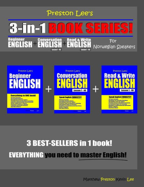 Preston LeeS 3-In-1 Book Series! Beginner English, Conversation English & Read & Write English Lesson 1  40 For Norwegian Speakers (Preston Lee's English For Norwegian Speakers)