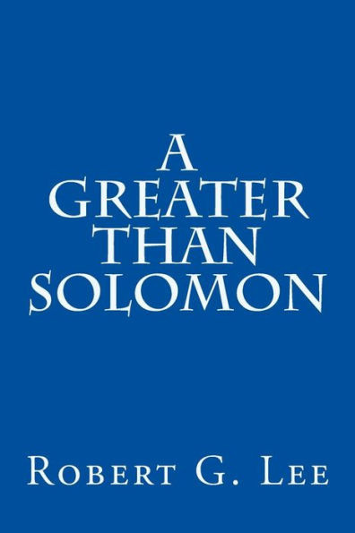 A Greater Than Solomon