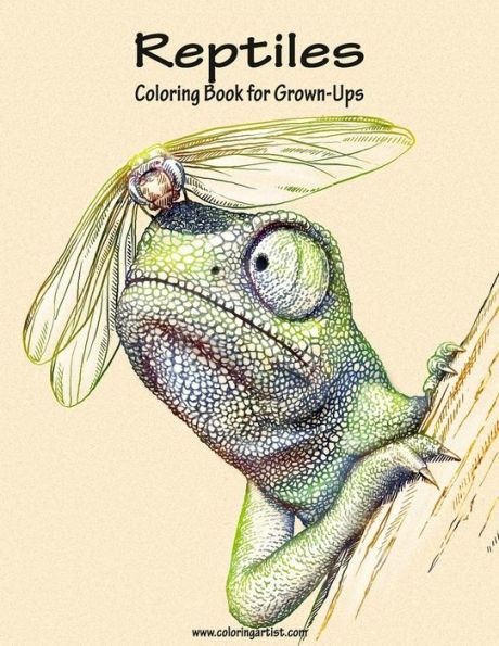 Reptiles Coloring Book For Grown-Ups 1