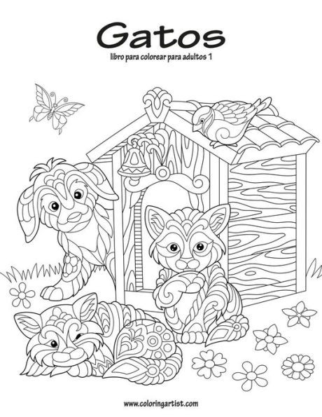 Gatos Libro Para Colorear Para Adultos 1 (Spanish Edition)