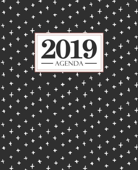 Agenda 2019: 190 X 235 Mm : Agenda 2019 Semana Vista Espanol : 160 G/M²: Moderno Estampado En Negro 6880 (Spanish Edition)