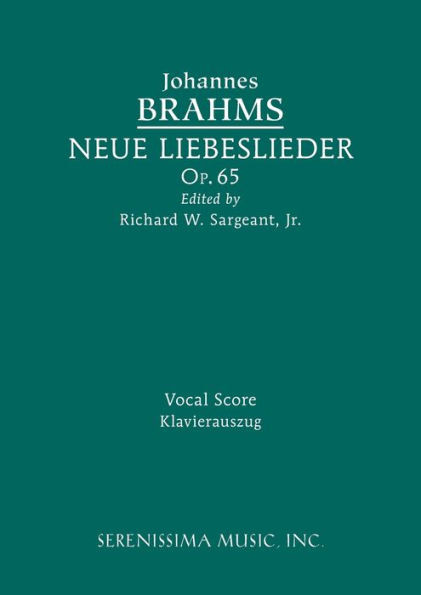 Neue Liebeslieder, Op.65: Vocal Score (German Edition)