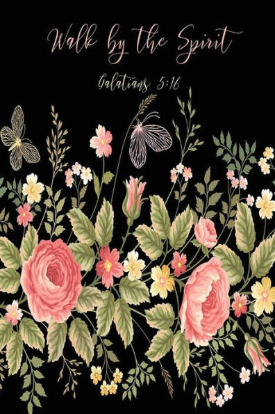 Walk By The Spirit: Bible Verse Quote Cover Composition Notebook Portable