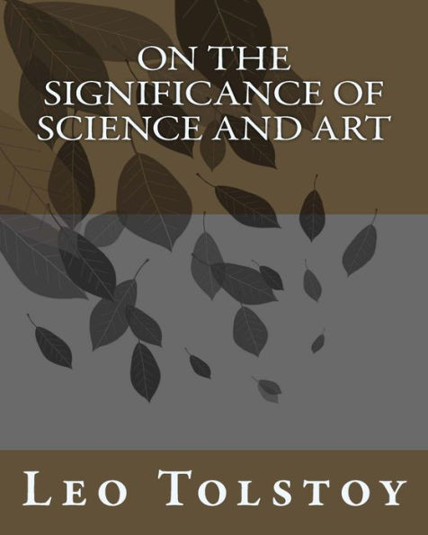 On The Significance Of Science And Art