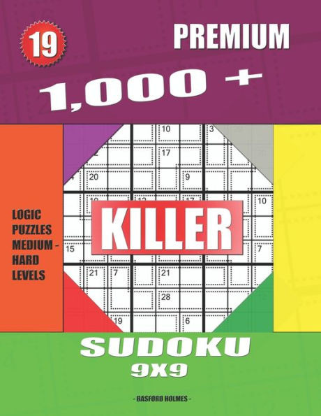 1,000 + Premium sudoku killer 9x9: Logic puzzles medium - hard levels (Killer sudoku)