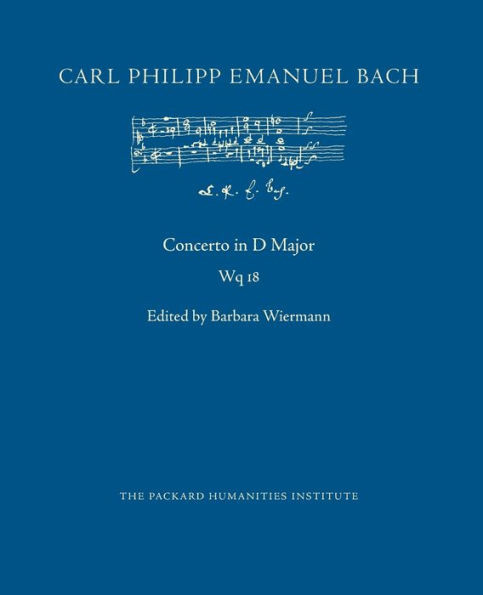 Concerto in D Major, Wq 18 (Cpeb: Cw Offprints)
