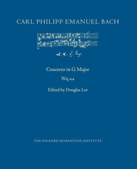 Concerto in G Major, Wq 44 (Cpeb: Cw Offprints)