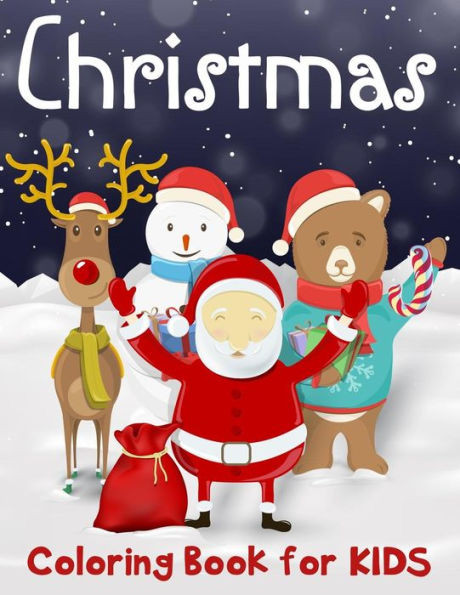 Christmas Coloring Book for Kids: 50 Merry Christmas Coloring Pages for Kids