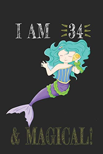 I AM 35 and Magical !! Mermaid Notebook: A NoteBook For Mermaid  Lovers , Birthday & Christmas Present For Mermaid Lovers , 35 years old Gifts
