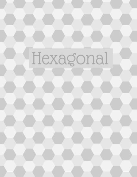 Hexagonal: Hex paper (or honeycomb paper),This large hexagons measure .5" per side.100 pages, 8.5 x 11.GET YOUR GAME ON :-)