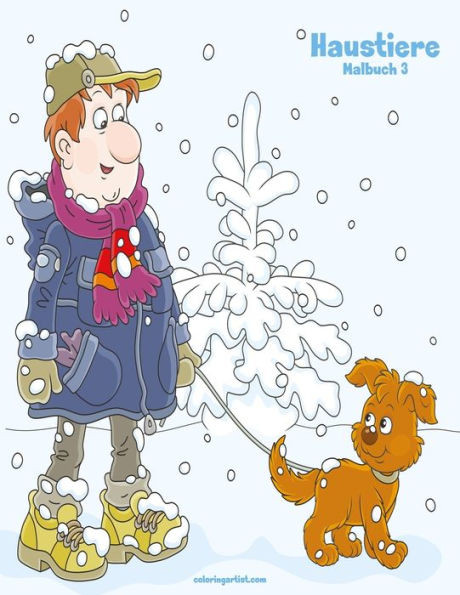 Haustiere Malbuch 3 (German Edition)
