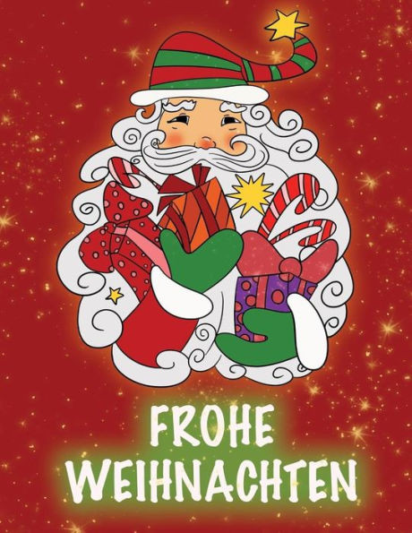 Frohe Weihnachten: Malbuch (German Edition)