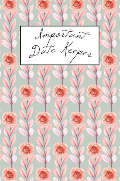 Important Date Keeper: Pink Flowers