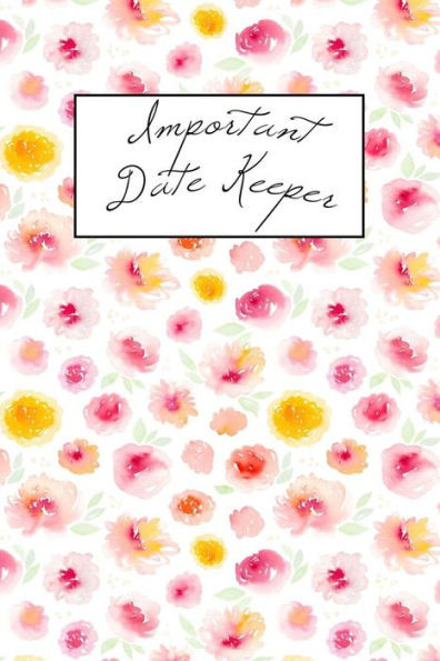 Important Date Keeper: Pink & Yellow Blooms