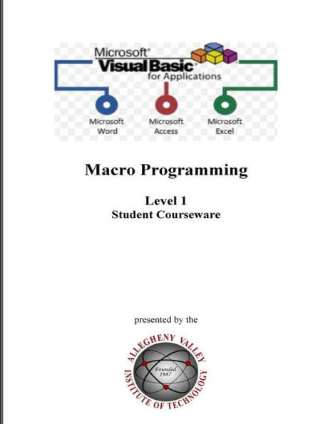 Visual Basic For Applications : Macro Programming For Microsoft Office Applications