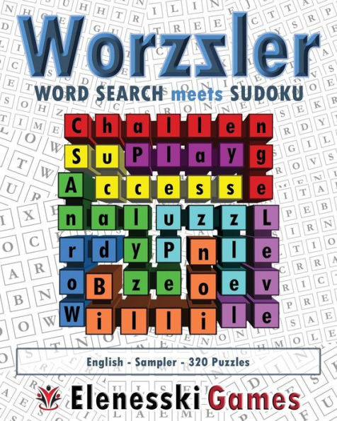 Worzzler (English, Sampler, 320 Puzzles) : Word Search Meets Sudoku