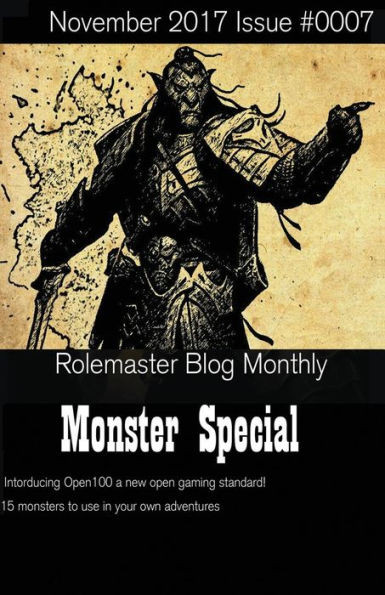 Rolemaster Blog Monthly : Monster Special