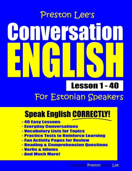 Preston Lee'S Conversation English For Estonian Speakers Lesson 1 - 40