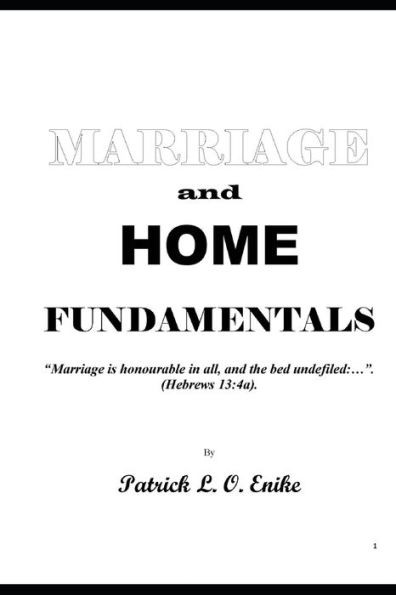 Marriage And Home Fundamentals
