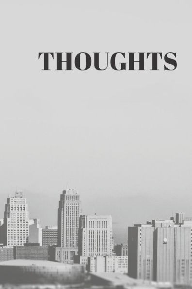 Thoughts : 90 Pages Of 6 X 9 Inch White Numbered Pages No Lines