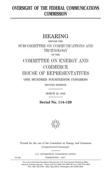 Oversight Of The Federal Communications Commission