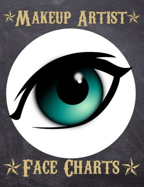 Makeup Artist Face Charts : Makeup Cards To Paint The Face Directly On Paper With Real Make-Up - Ideal For: Professional Make-Up Artists, Vloggers And Cosplay Influencers - 150 Cards - Size 8,5X11