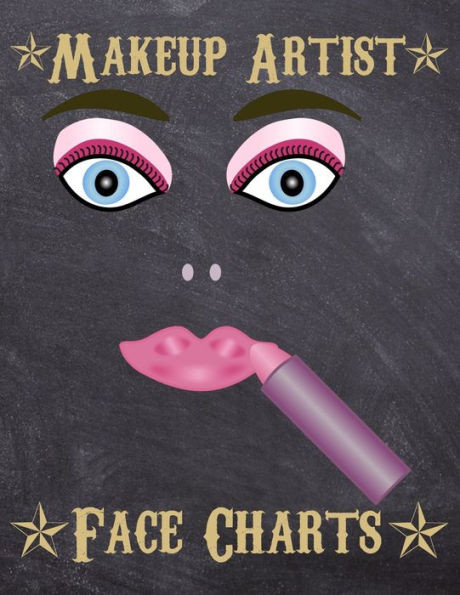 Makeup Artist Face Charts : Makeup Cards To Paint The Face Directly On Paper With Real Make-Up - Ideal For: Professional Make-Up Artists, Vloggers And Cosplay Influencers - 150 Cards - Size 8,5X11