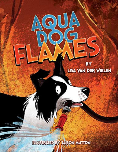 Aqua Dog Flames - Paperback