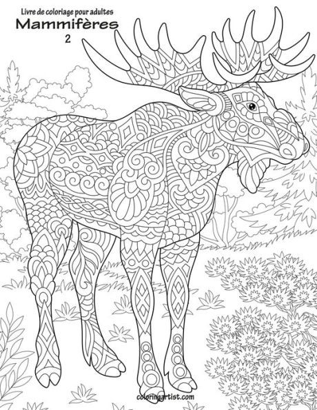 Livre De Coloriage Pour Adultes Mammifères 2