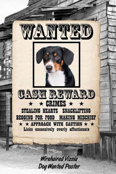 Wirehaired Vizsla Dog Wanted Poster : Isometric Dot Drawing Paper Notebook Featuring 120 Pages 6X9