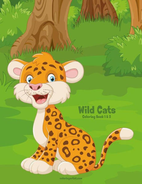 Wild Cats Coloring Book 1 & 2