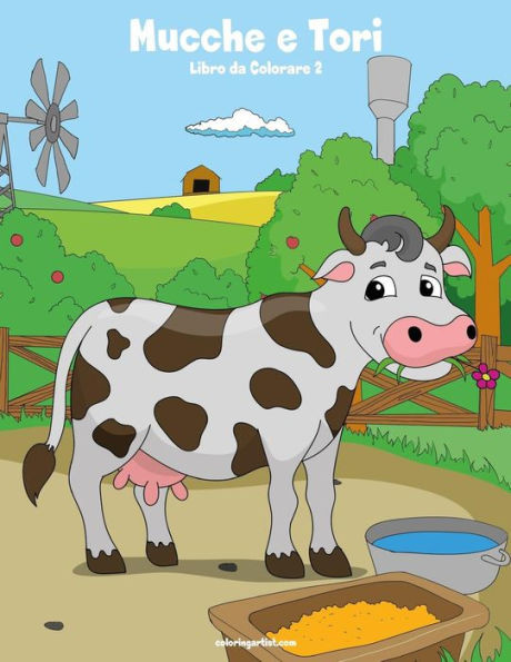 Mucche E Tori Libro Da Colorare 2