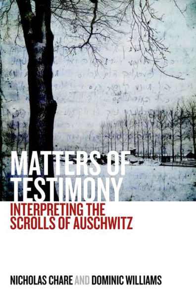 Matters Of Testimony : Interpreting The Scrolls Of Auschwitz