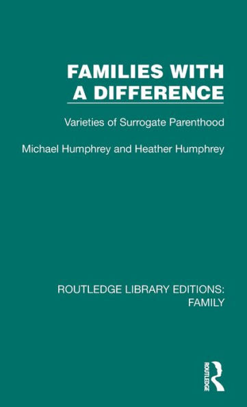 Families With A Difference (Routledge Library Editions: Family)