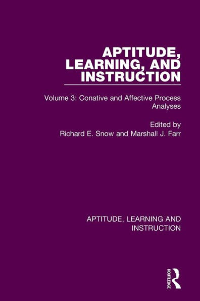 Aptitude, Learning, And Instruction