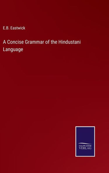 A Concise Grammar Of The Hindustani Language