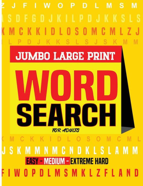 Jumbo Word Search Book For Adults Large Print: Word Find Book For Kids, Word Search Books, Puzzle Word Search Books