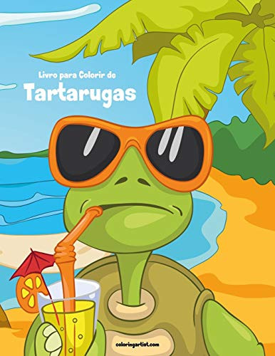 Livro para Colorir de Tartarugas (Portuguese Edition)