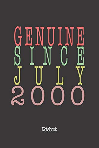 Genuine Since July 2000: Notebook