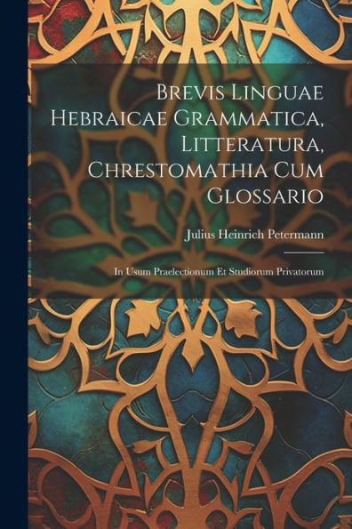 Brevis Linguae Hebraicae Grammatica, Litteratura, Chrestomathia Cum Glossario: In Usum Praelectionum Et Studiorum Privatorum (Latin Edition)