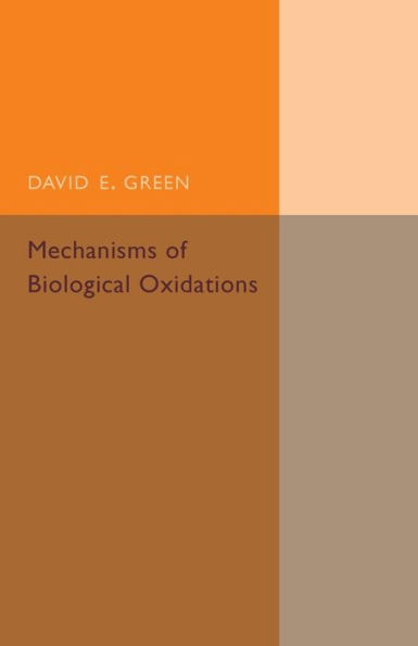 Mechanisms Of Biological Oxidations