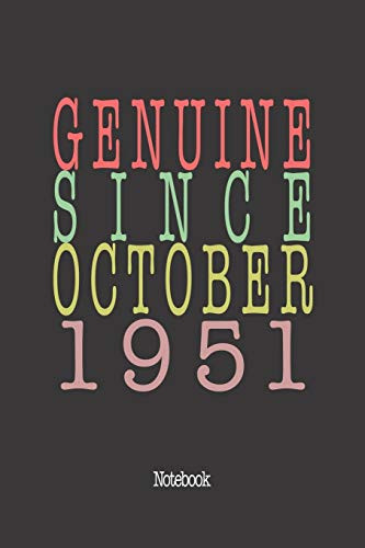 Genuine Since October 1951: Notebook