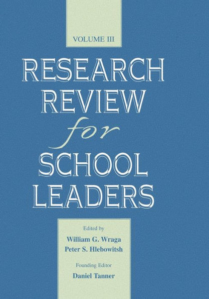 Research Review For School Leaders: Volume Iii