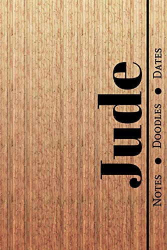 Manly Masculine Notebook with Personalized Monogram Jude: A personalized monogram notebook just for you!