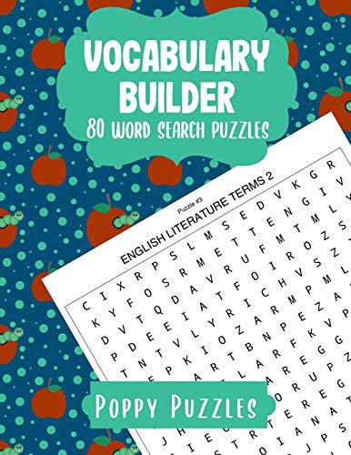 Vocabulary Builder: 80 word search puzzles for adults, seniors and teens | large print puzzles | activity book