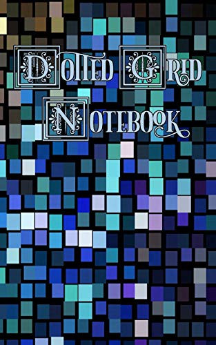 Dotted Grid: Peacock Mosaic, Blue, Green and Tan - Dots, Small Convenient Size