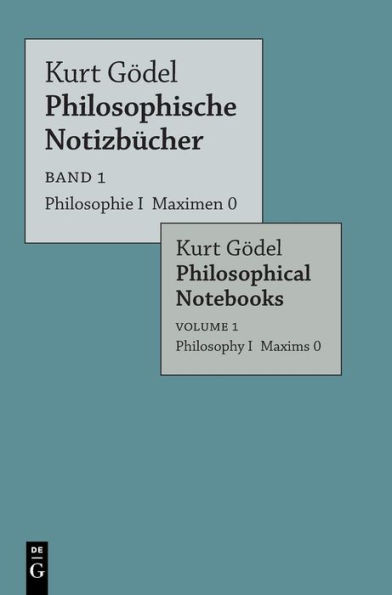 Philosophie I Maximen 0 / Philosophy I Maxims 0 (Philosophische Notizbücher) (German Edition)
