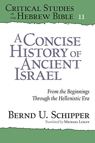 A Concise History of Ancient Israel: From the Beginnings Through the Hellenistic Era (Critical Studies in the Hebrew Bible)